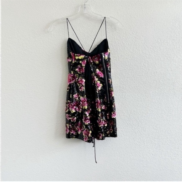 For Love & Lemons San Junipero Floral Sequin Mini Dress - Picture 5 of 10
